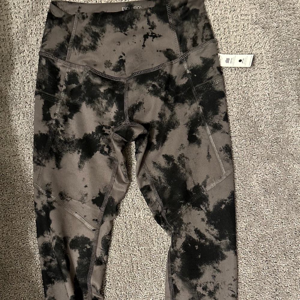 High waisted printed workout leggings